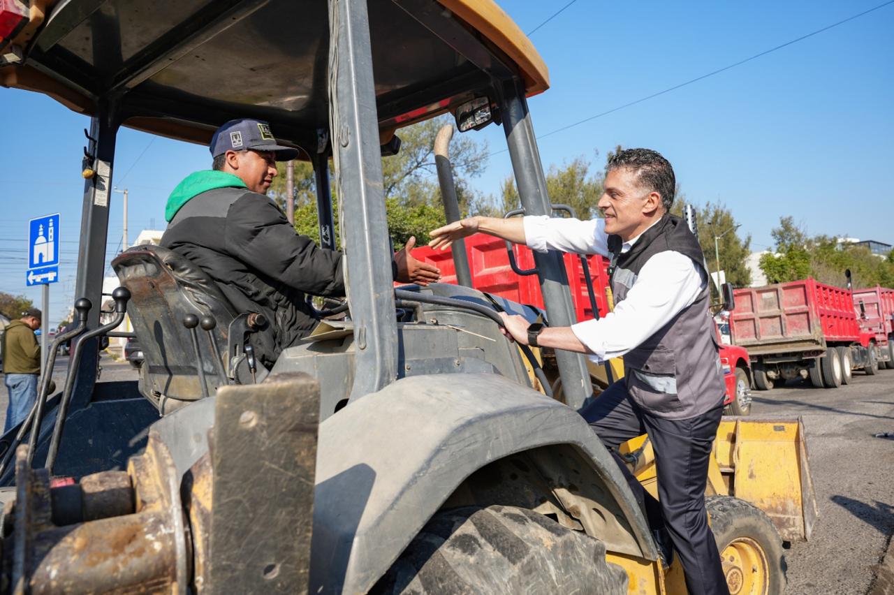 Supervisa alcalde Alfonso Sánchez García inicio de los trabajos de rehabilitación de los bulevares del Maestro y Ocotelulco